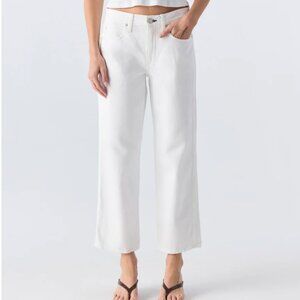 White AMO Billie Alabaster jeans size 26